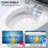 18" ADA Tall Smart Toilet with Bidet Built In, Elongated Tank Toilet, with Foam Shield, UV Sterilization, Auto Open/Close Lid, Auto Flush, Heated Seat, Foot Sensor