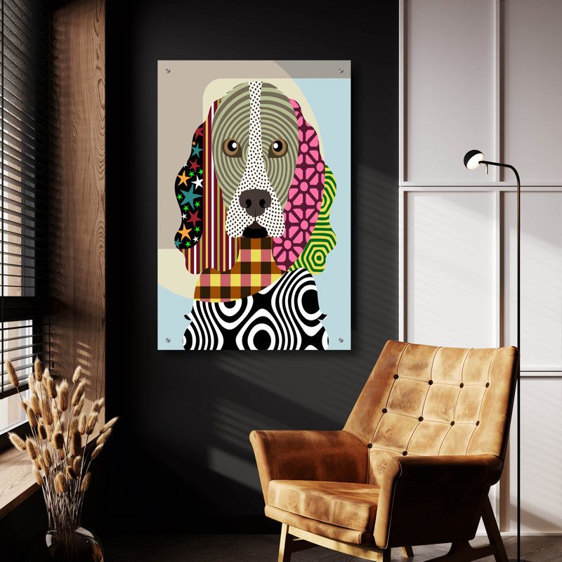 «Cocker Spaniel Dog» par Lanre Adefioyue, H 36 po x l 24 po x P 0,2 po