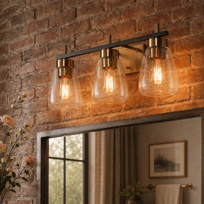 Geona 3-Light Dimmable Modern Bathroom Vanity Light