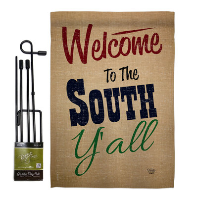 Double Sided 18.5'' H x 13'' W Polyester Flag Set