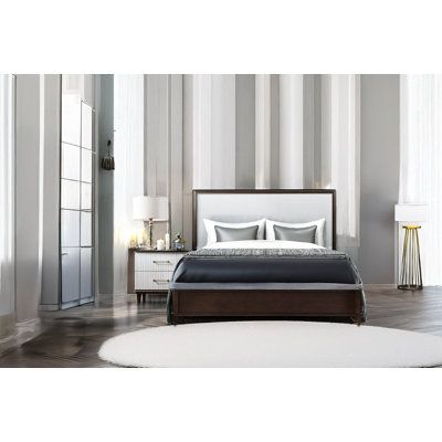 Bellina Espresso White Panel Bedroom Set
