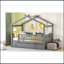 Lit en bois avec lit gigogne simple-1057143531