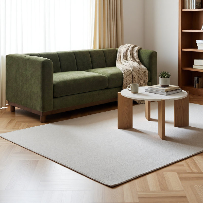 Canapé moderne 78,7 po pour salon, appartement, Vert