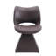 Chaise pivotante moderne avec siège rembourré et dossier haut-133259065