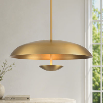 1 - Light 18"/24" Large Metal Dome Kitchen Island Single Pendant Light