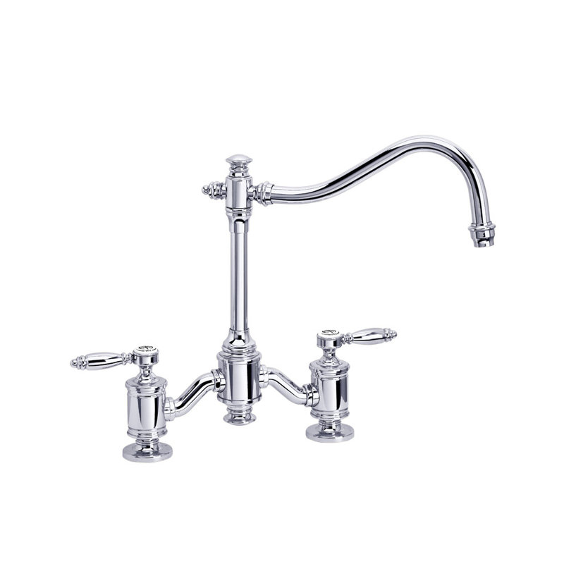 Annapolis Bridge Faucet - Lever Handles, Chrome
