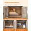 Kimmel 58" Cat Condo with Litter Box Enclosure and Elevated Bowls-686652188