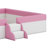 Upholstered Daybed Frame With Fence And Stairs-779691650