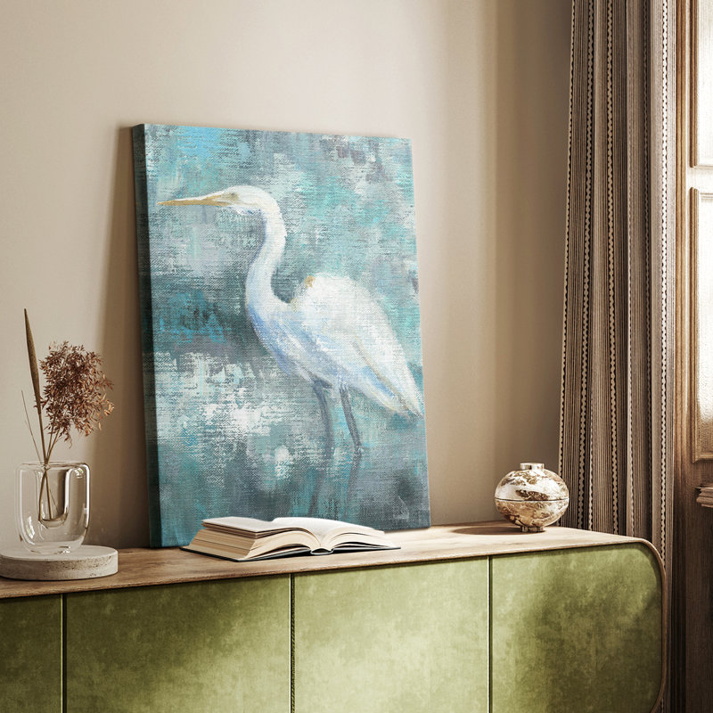 Aigrette côtière II - Cavas enveloppés de galerie, H 36 po x l 24 po