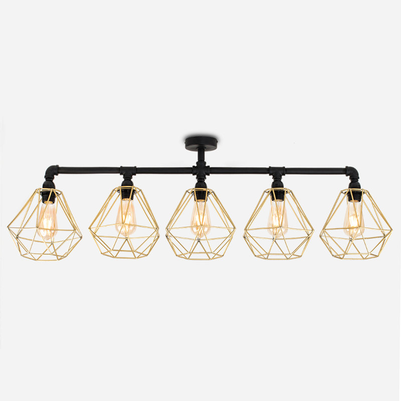 Hanley Flush Mount, Gold, Yes