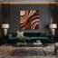 Art mural sur toile dégradé abstrait brun-1785484837