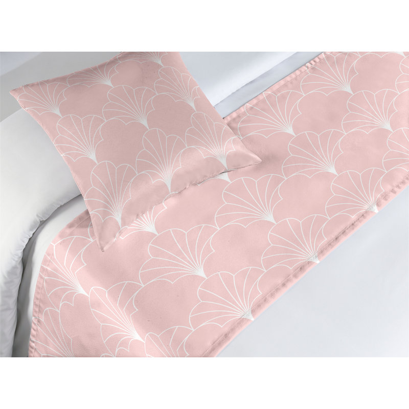 Ensemble de chemin de lit , Rose et blanc, Lit simple