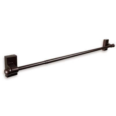 Landry Steel Adjustable 0.44'' Single Curtain Rod