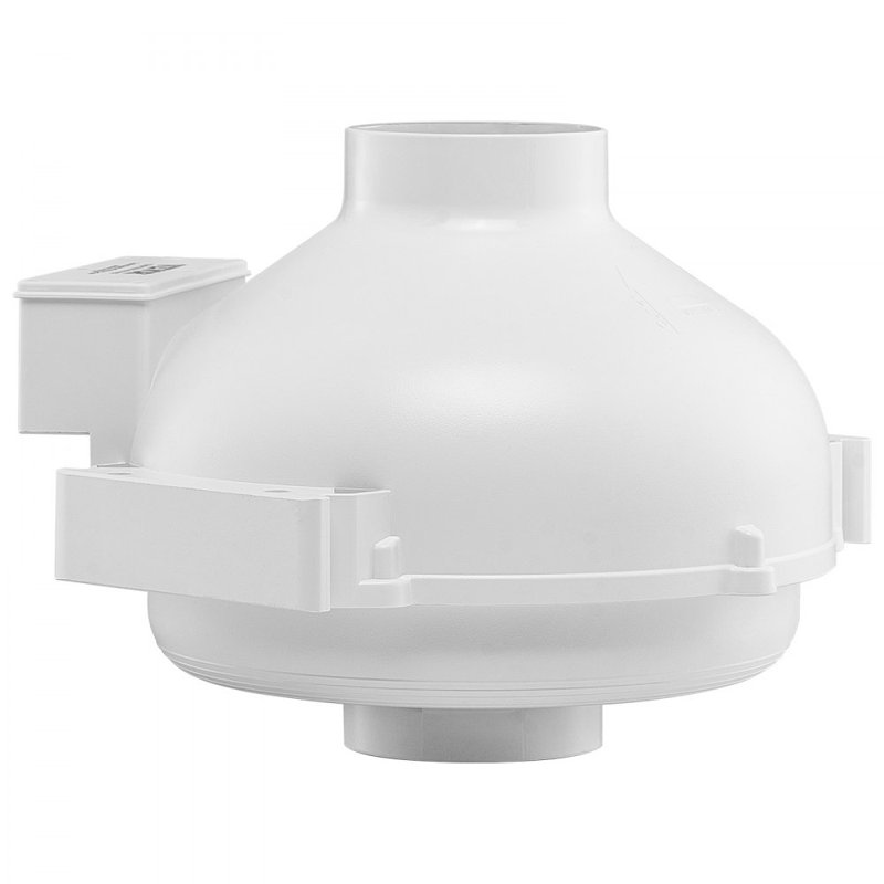 Ensemble de ventilateur de 4 po à 4,5 po pour système d'atténuation de radon et conduit en ligne silencieux de 260 pi³ / min