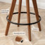 Tabouret de comptoir pivotant 4 pièces Sirine-103707233