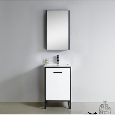 Ensemble de meuble-lavabo simple 20 po Saray