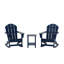 Chaise Adirondack à bascule en plastique avec table Laguna-985718996