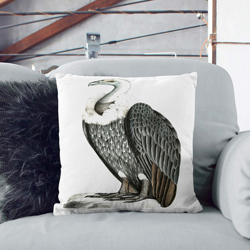 Square Cushion, 40cm H x 40cm W x 15cm D, Stone