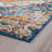 Teshawna Esmay Performance Blue/Gold Medallion Rug-1371933293