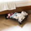 Metal and Solid Wood Underbed Storage