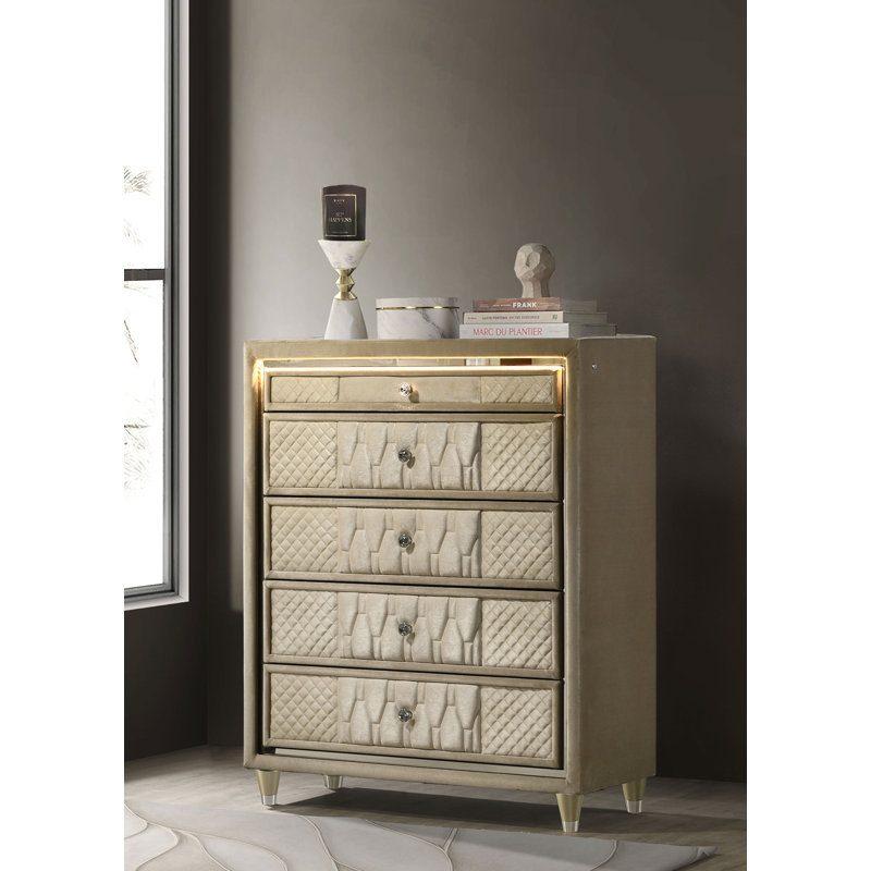 Commode traditionnelle 40,65 "de large, noire, Black