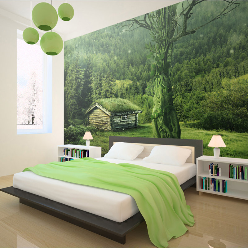 Green Seclusion 2.7m x 350cm Wallpaper, 350 cm x 270 cm