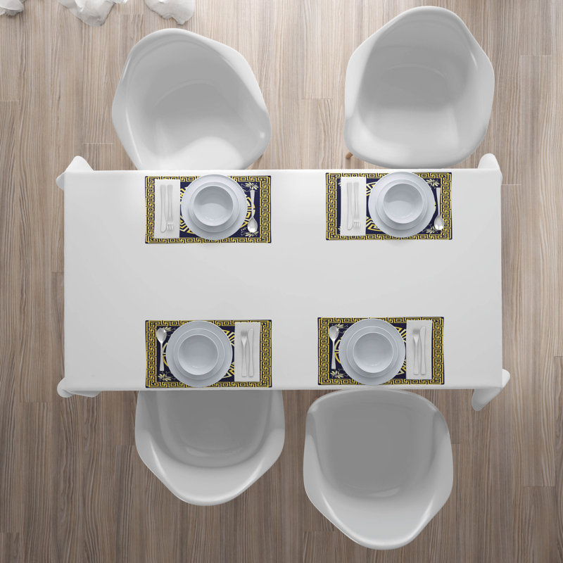 Amiya Greek Key Spring Meander Placemat
