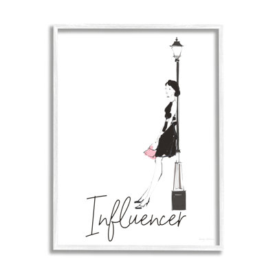 «Chic Influencer Calligraphy Woman»