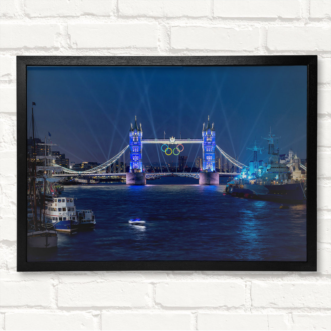 Tower Bridge Olympische Beleuchtung London - Druck