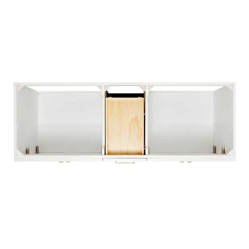 Paulla 60'' W Double Bathroom Vanity Base, White