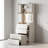 White 3-In-1 Flip Top Vanity Table With LED Mirror & Storage Stool