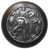 Antique Pewter/Dark Walnut Wood
