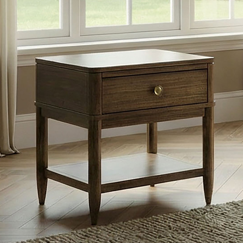 Chartier Solid Wood Top End Table