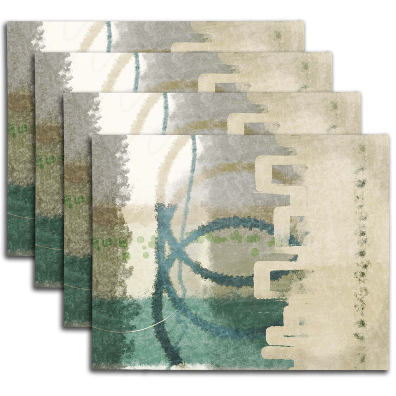 Napperon abstrait en polyester