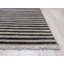 Tapis beige rayé transitionnel rayé