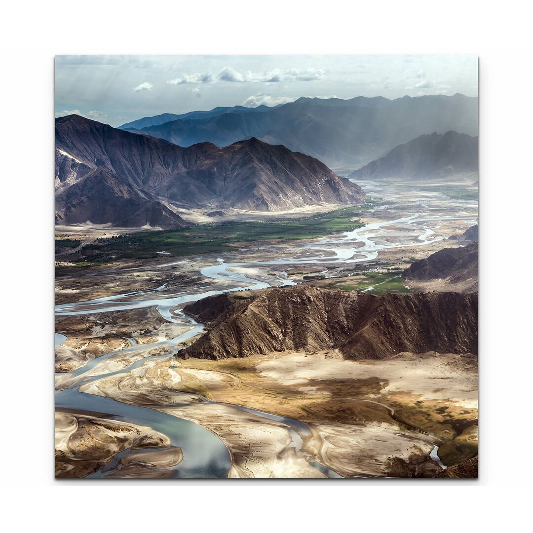 Leinwandbild Bergige Landschaft China