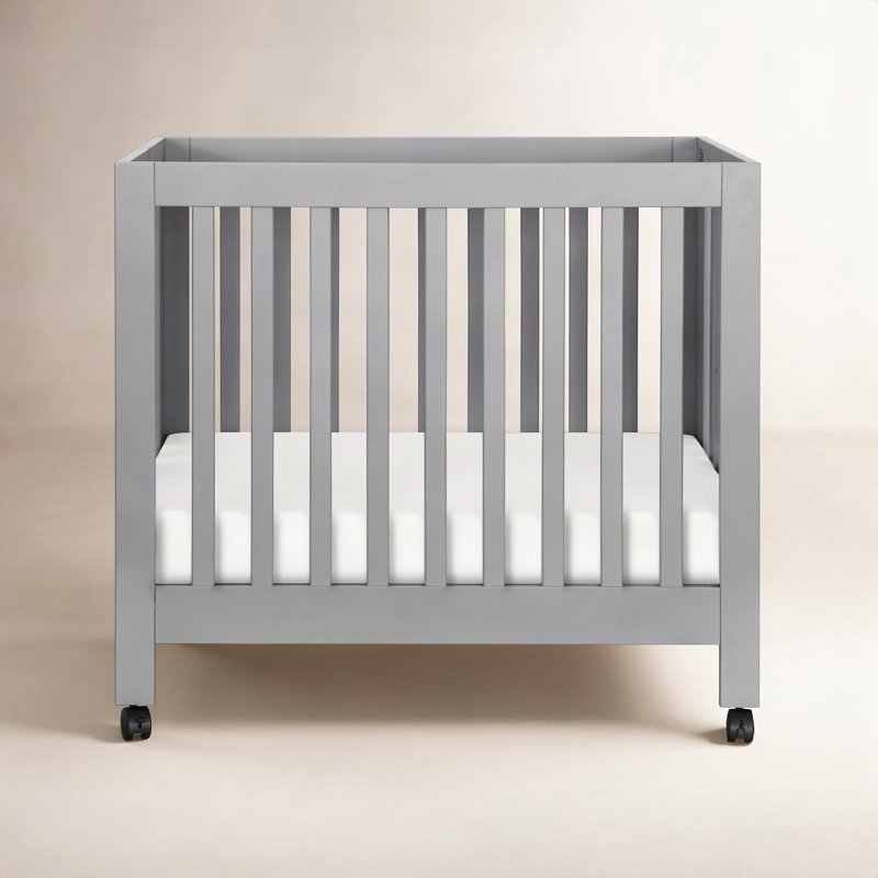 Origami Mini Portable Crib, Gray