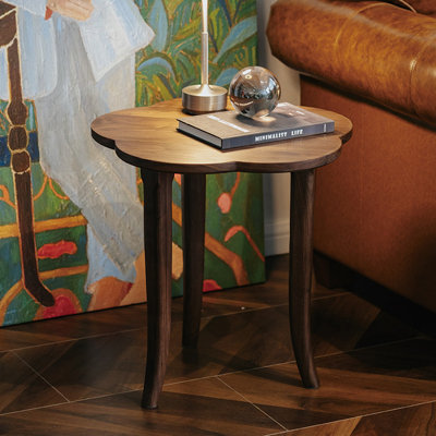 Petite table basse en noyer et prune