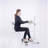 Compact technology standing desk with adjustable height