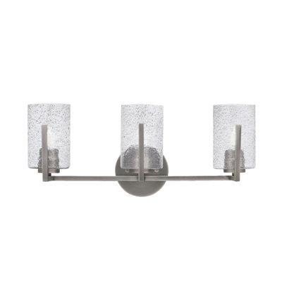 Dayberry 3 Light Bath Bar Shown With 4" Bubble Glass