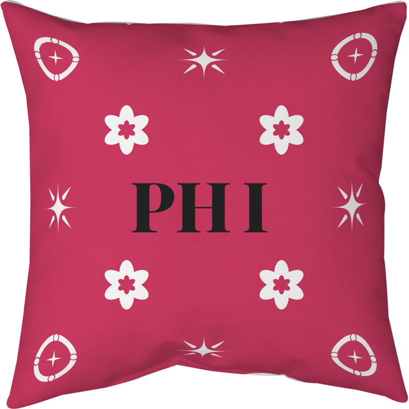 Coussin en coton Philadelphia Basketball, Philadelphia blanc / rouge, H 16 po x l 16 po