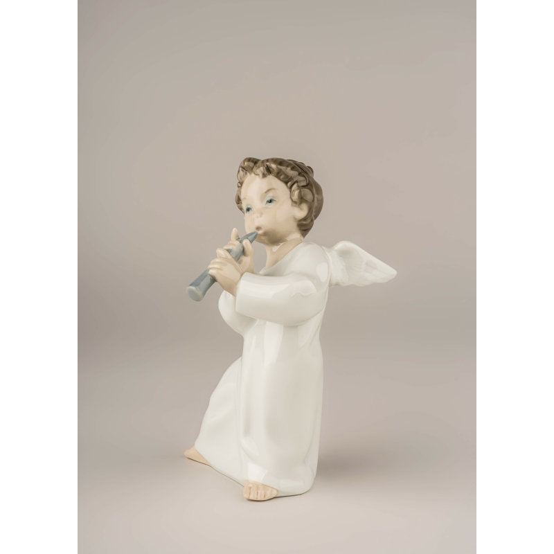 Figurine ange avec flûte