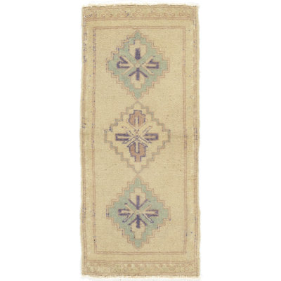 Vintage One-of-a-Kind 1'6" X 3'4" Area Rug