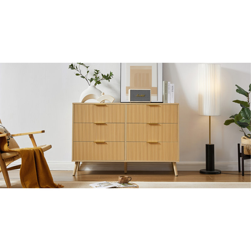 Commode à 6 tiroirs Phionna 
