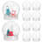 10Pcs Small Clear Water Globes With Screw Off Cap Empty Snow Globe Making Props Mini Snow Globes