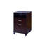 Bureau avec classeur, 2 tiroirs de rangement, brun cacao rouge de 47 pouces