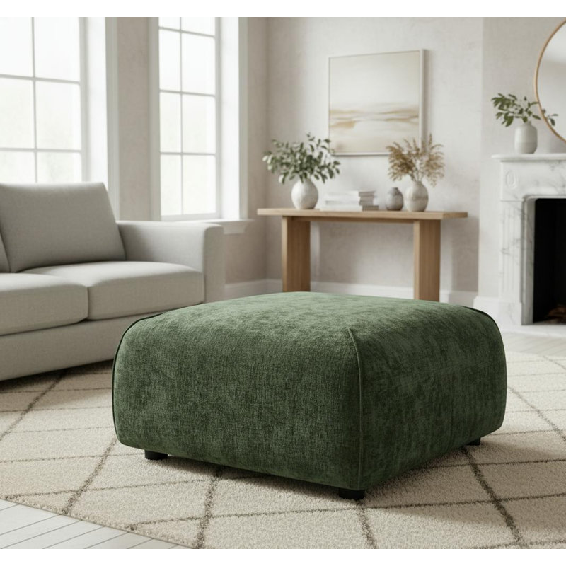 Square Ottoman, Green