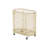 Metal Oval Mesh Wire Rolling Laundry Storage Basket With Ring Handles-457290137
