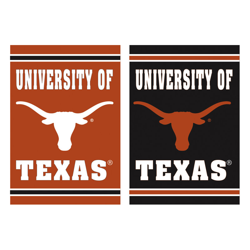 Drapeau en suède embossé, taille GDC, Université du Texas