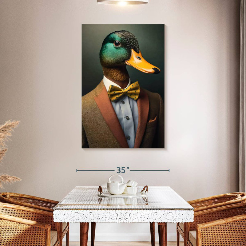 Brampt A Duck Portrait, 48" H x 32" W